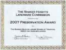 Kenderson Inc Win Landmark Commission's 2007 Preservation Award